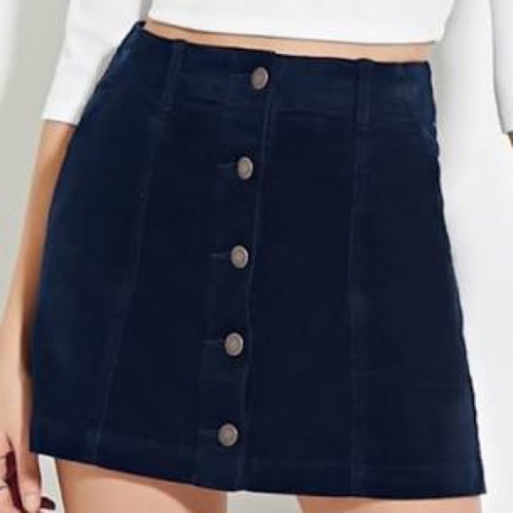 Corduroy Mini Skirt - Picture 1 of 4